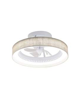 Ventilador de techo Lampara Tulipa Lino Tostado Serie Arcod