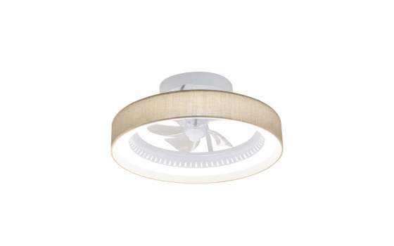 Ventilador de techo Lampara Tulipa Saco Oscuro Serie Arcod