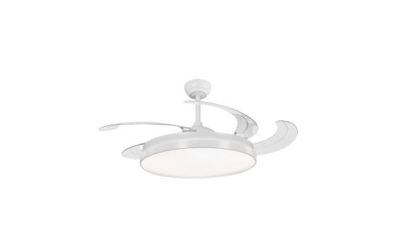 Ventilador de Techo Modernista Led 5 Palas Blanco Serie Henry