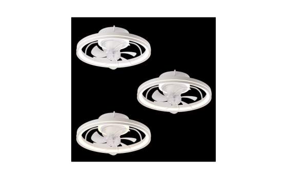 Ventilador de Techo Modernista Plafon Blanco Serie Tomt