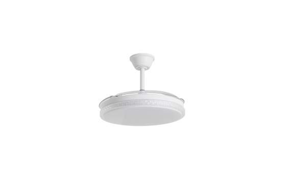 Ventilador de Techo Moderno Blanco con Aspas Retractiles Nova