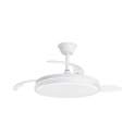 Ventilador de Techo Moderno Blanco con Aspas Retractiles Nova