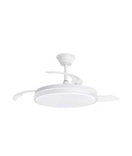 Ventilador de Techo Moderno Blanco con Aspas Retractiles Nova
