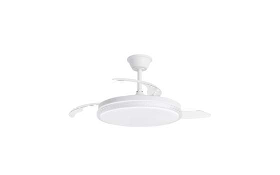 Ventilador de Techo Moderno Blanco con Aspas Retractiles Nova