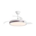 Ventilador de Techo Moderno LED Motor DC Blanco-Cafe Samana