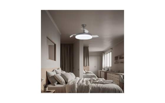 Ventilador de Techo Moderno LED Motor DC Serie Malta