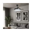 Ventilador de techo Negro con Led 3 Palas 107 cm Serie Togog