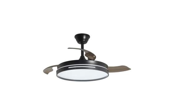 Ventilador de techo Negro con Led 3 Palas 107 cm Serie Togog