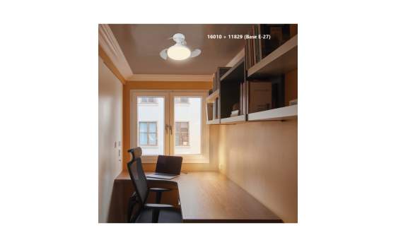 Ventilador de Techo Palas Plegables Led Blanco Serie Nino