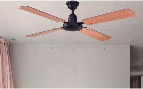 Ventilador Negro Palas Reversibles