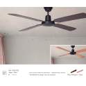 Ventilador Negro Palas Reversibles