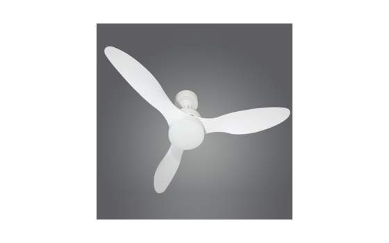 Ventilador Techo 3 Palas 106 cm Blanco Luz Serie Valcano