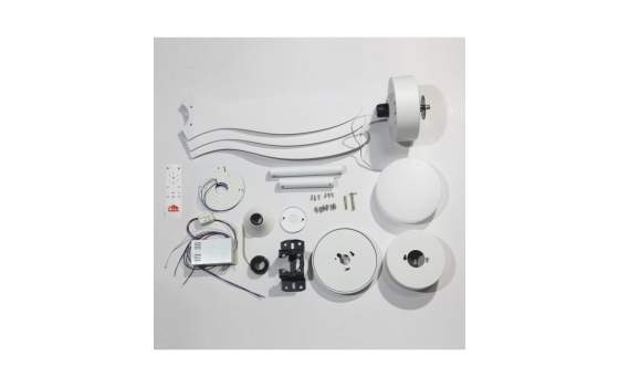 Ventilador Techo 3 Palas 106 cm Blanco Luz Serie Valcano