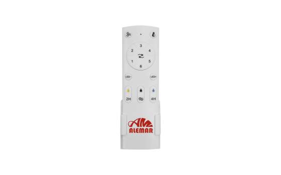 Ventilador Techo 3 Palas 106 cm Blanco Luz Serie Valcano