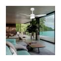 Ventilador Techo 3 Palas 106 cm Blanco Luz Serie Valcano