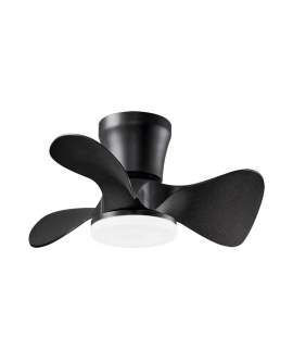 Ventilador Techo 3 Palas 56 CM Negro Serie Siux