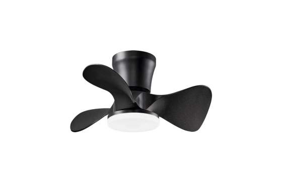 Ventilador Techo 3 Palas 56 CM Negro Serie Siux