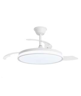 Ventilador Techo Blanco con Lampara Led Serie Dublin