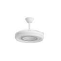 Ventilador Techo Blanco Plata con Aspas Retractiles Bribon