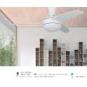 Ventilador Techo con Luz Palas Blancas con Mando