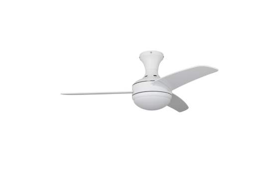 Ventilador Techo con Luz Palas Blancas con Mando