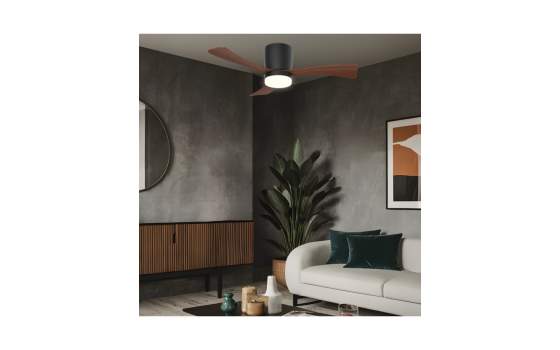 Ventilador Techo Grande de 107 Negro Palas Madera Serie Kent