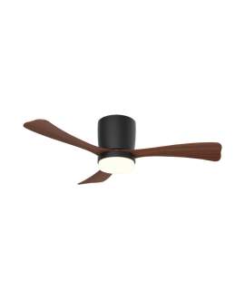 Ventilador Techo Grande de 107 Negro Palas Madera Serie Kent
