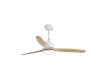 Ventilador Techo Lampara Blanco Madera Serie Madeira