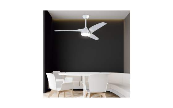 Ventilador Techo Luz Led de 132 Blanco Serie Papua