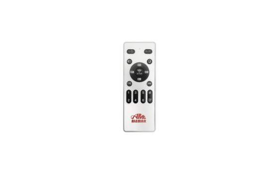 Ventilador Techo Luz Led de 132 Negro Palas Madera Serie Papua