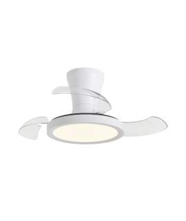 Ventilador Techo Modernista con Led Color Blanco Serie Tombet