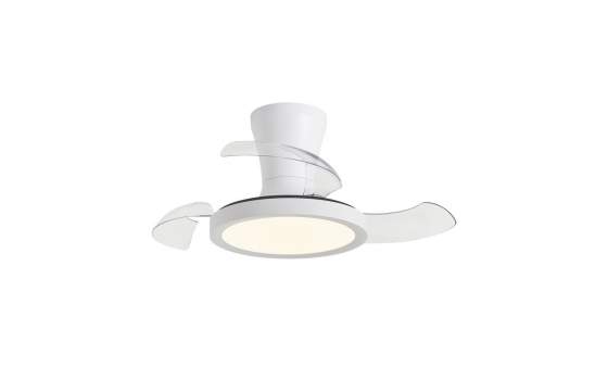 Ventilador Techo Modernista con Led Color Blanco Serie Tombet