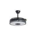 Ventilador Techo Negro con Altavoz Bluetooth y RGB Auron