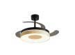 Ventilador techo Negro Madera con Led 3 Palas de 106 Dunat