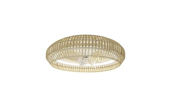 Ventilador Techo Plafon Bambo y Metal Serie Milo