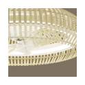 Ventilador Techo Plafon Bambo y Metal Serie Milo