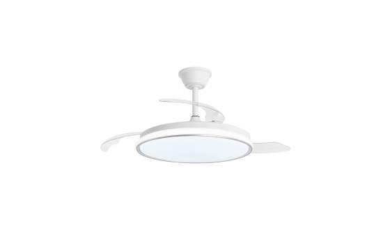 Ventilador Techo Plata con Lampara Led Serie Dublin