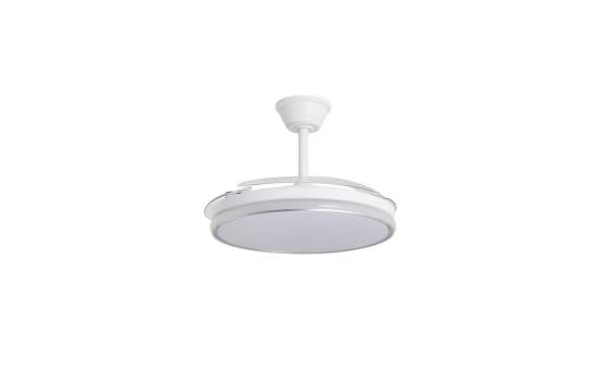 Ventilador Techo Plata con Lampara Led Serie Dublin