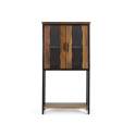 Vitrina 1 Estante 2 Puertas Estilo Industrial Actual Anacar