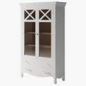 Vitrina 2 Puertas 2 Cajones Cornisa Alta Provenzal Serie Praga Vitrina 2 Puertas 2 Cajones Cornisa Alta Provenzal Serie Praga