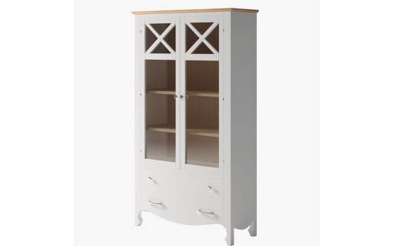 Vitrina 2 Puertas 2 Cajones Cornisa Baja Provenzal Praga Vitrina 2 Puertas 2 Cajones Cornisa Baja Provenzal Praga