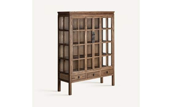 Vitrina 2 Puertas Colonial Provenzal Serie Tartu