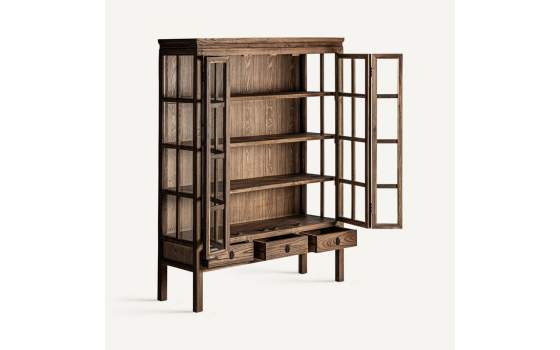 Vitrina 2 Puertas Colonial Provenzal Serie Tartu