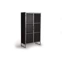 Vitrina 2 Puertas Madera Metal Estilo Industrial Serie Addari