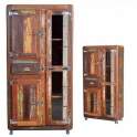 Vitrina Alta Industrial Madera Reciclada Decape Colores Abarna