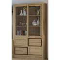 Vitrina 4 Cajones 4 Puertas Correderas Roble Adott
