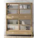 Vitrina 4 Cajones 4 Puertas Roble Adott