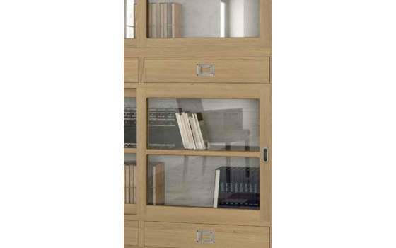 Vitrina 4 Cajones 4 Puertas Roble Adott