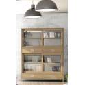 Vitrina 4 Cajones 4 Puertas Roble Adott