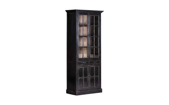 Vitrina 4 Puertas 2 Cajones Retro Vintage Serie Zenica